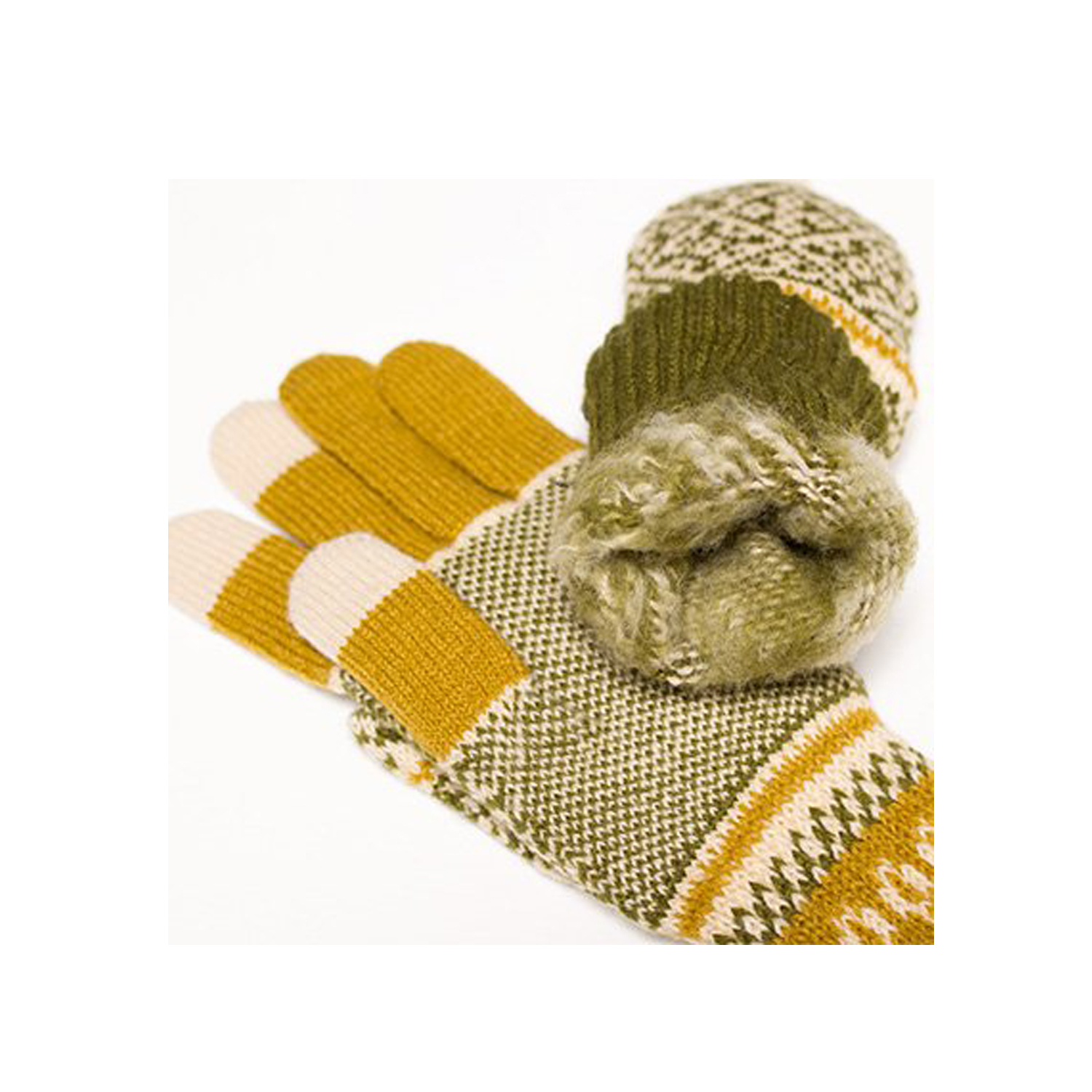 Levně Rukavice EVOLG Mit Mustard x Vanilla x Olive