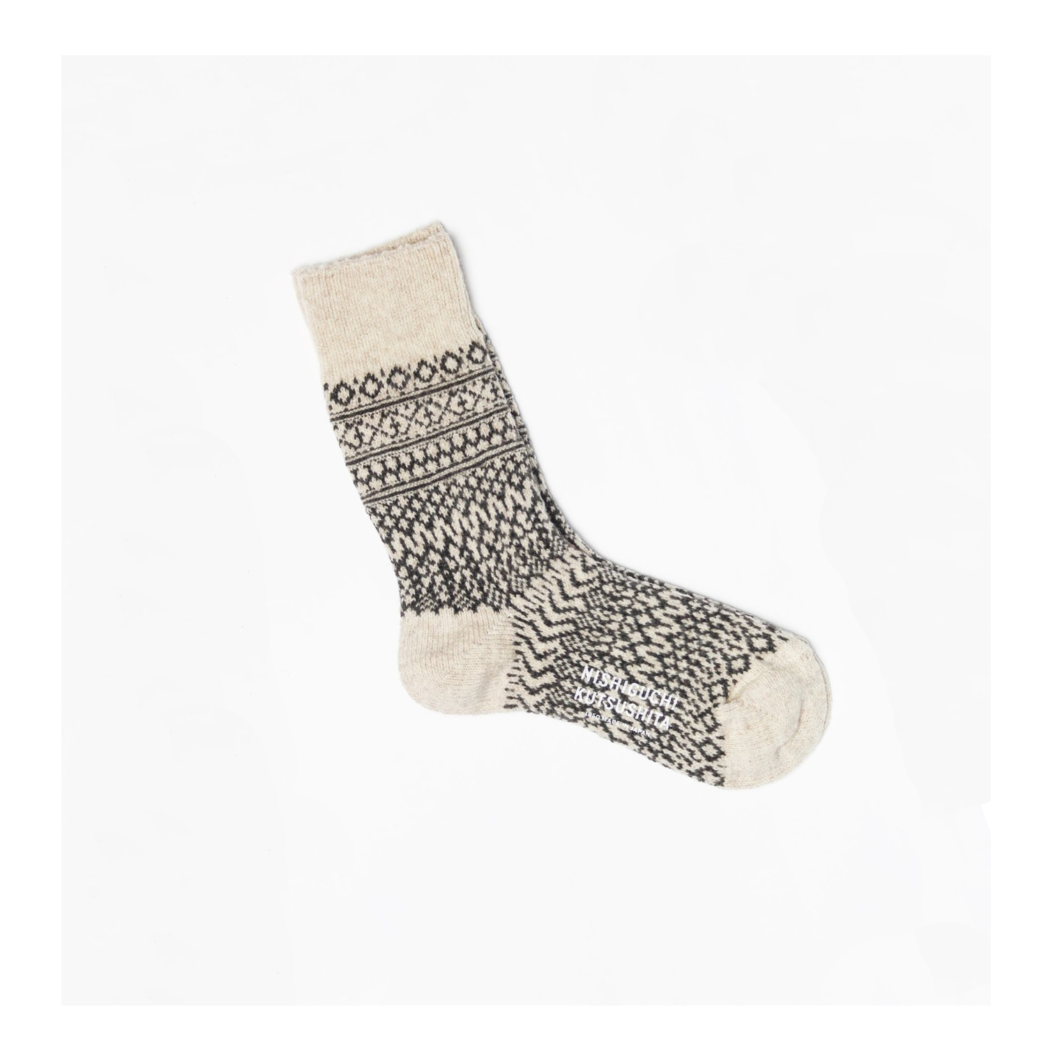 Levně Ponožky Nishiguchi Kutsushita, Oslo, Oatmeal S